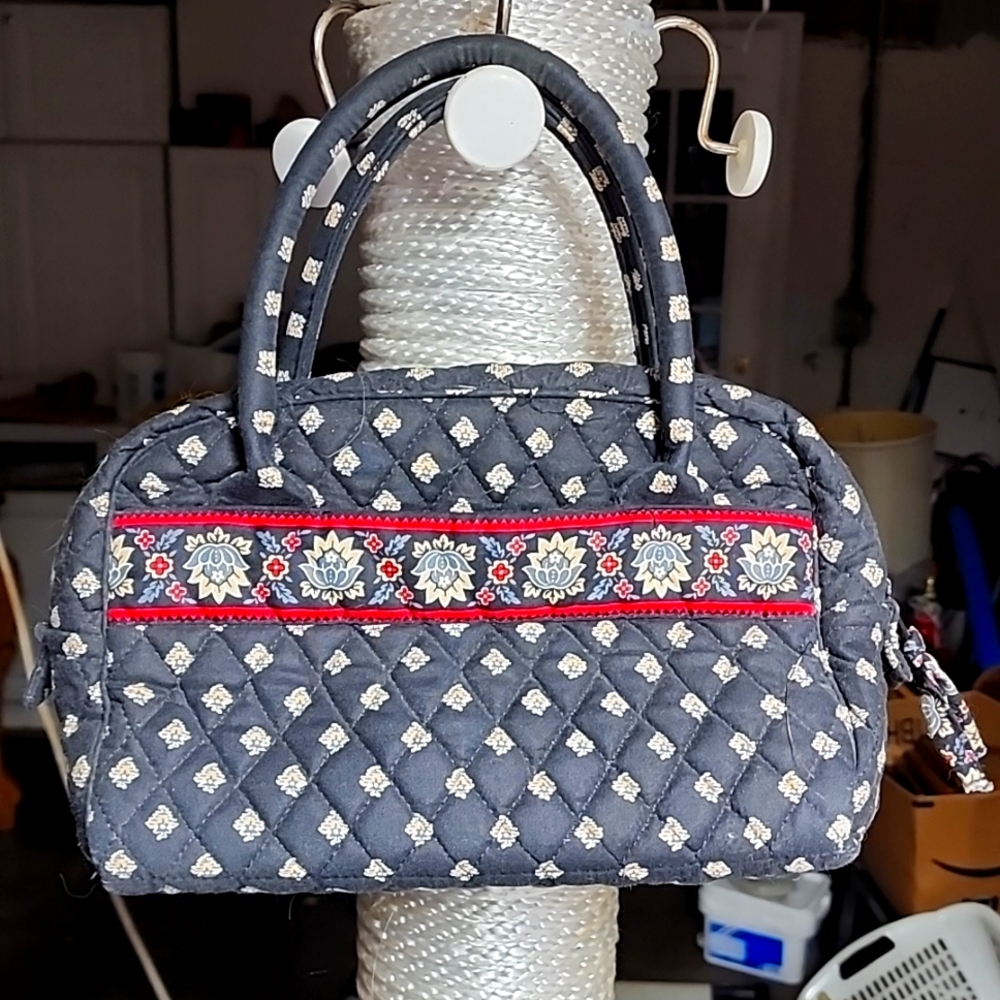 Vera Bradley Black and Red 12" Handbag